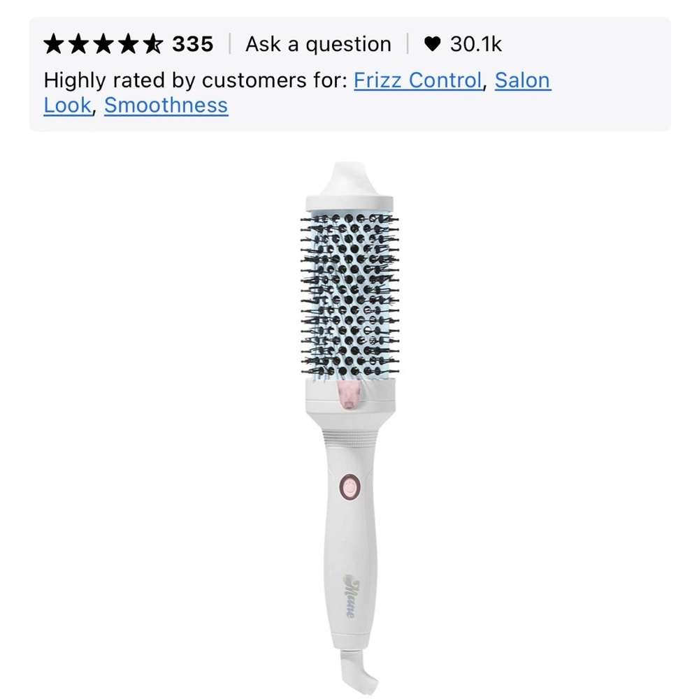 Mane brand White Hair Styling Brush